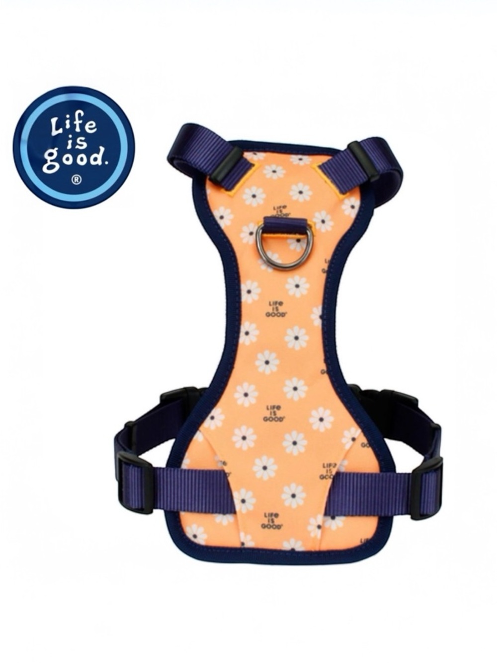Life is Good Daisy Dog Harness- Baja Yellow